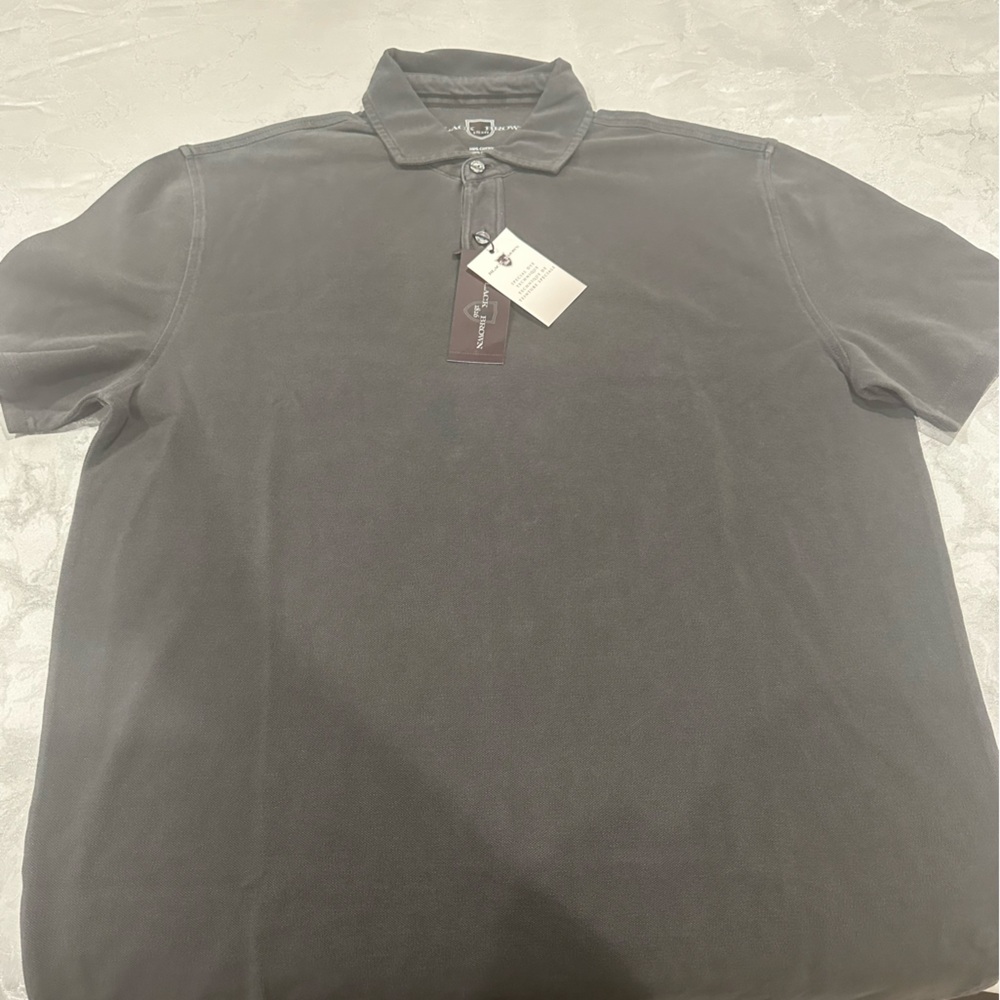Black Brown 1826 Men’s Charcoal Polo Shirt